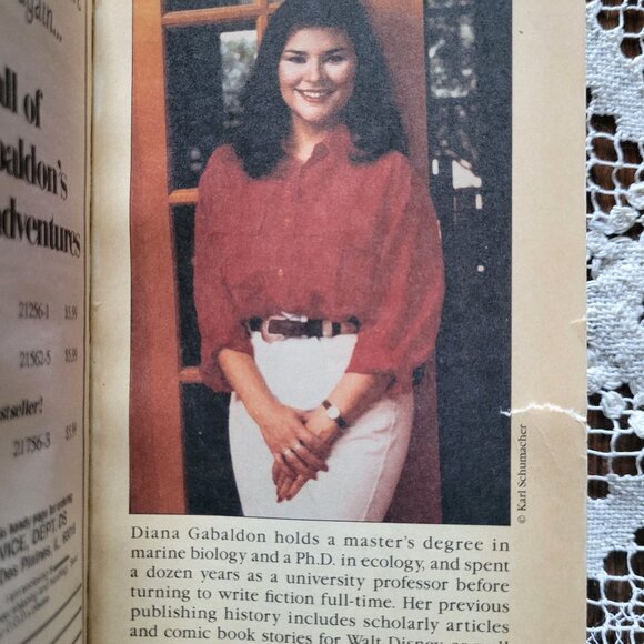 VOYAGER DIANA GABALDON VINTAGE 1994 SIGNED PAPERBACK OUTLANDER SERIES BOOK #3 - Picture 13 of 14